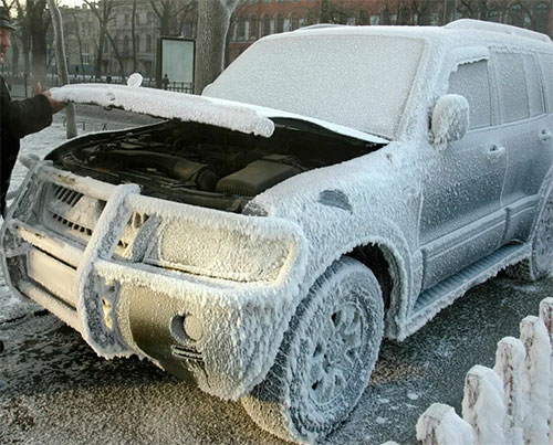 Как завести машину в сильный мороз?