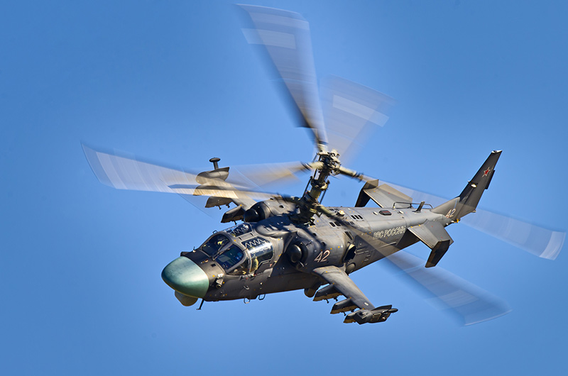 Ка-52 Аллигатор - разведывательно-ударный вертолёт